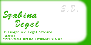 szabina degel business card
